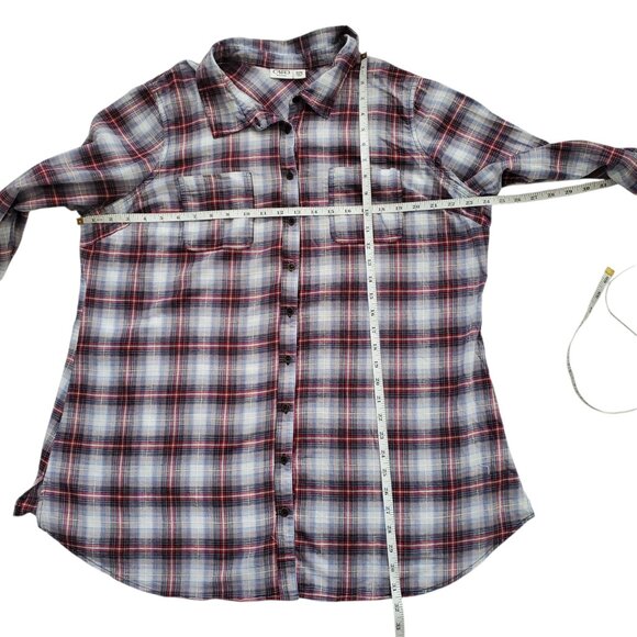 CATO PLAID BUTTON UP SHIRT 18/20W - Picture 7 of 8